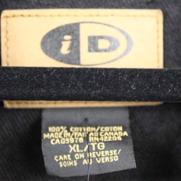 ID WEAR (IDENTITY) MEN'S BLACK DENIM JACKET EMBROIDERED "IMAX" SIZE XL; NWT - Picture 4 of 5